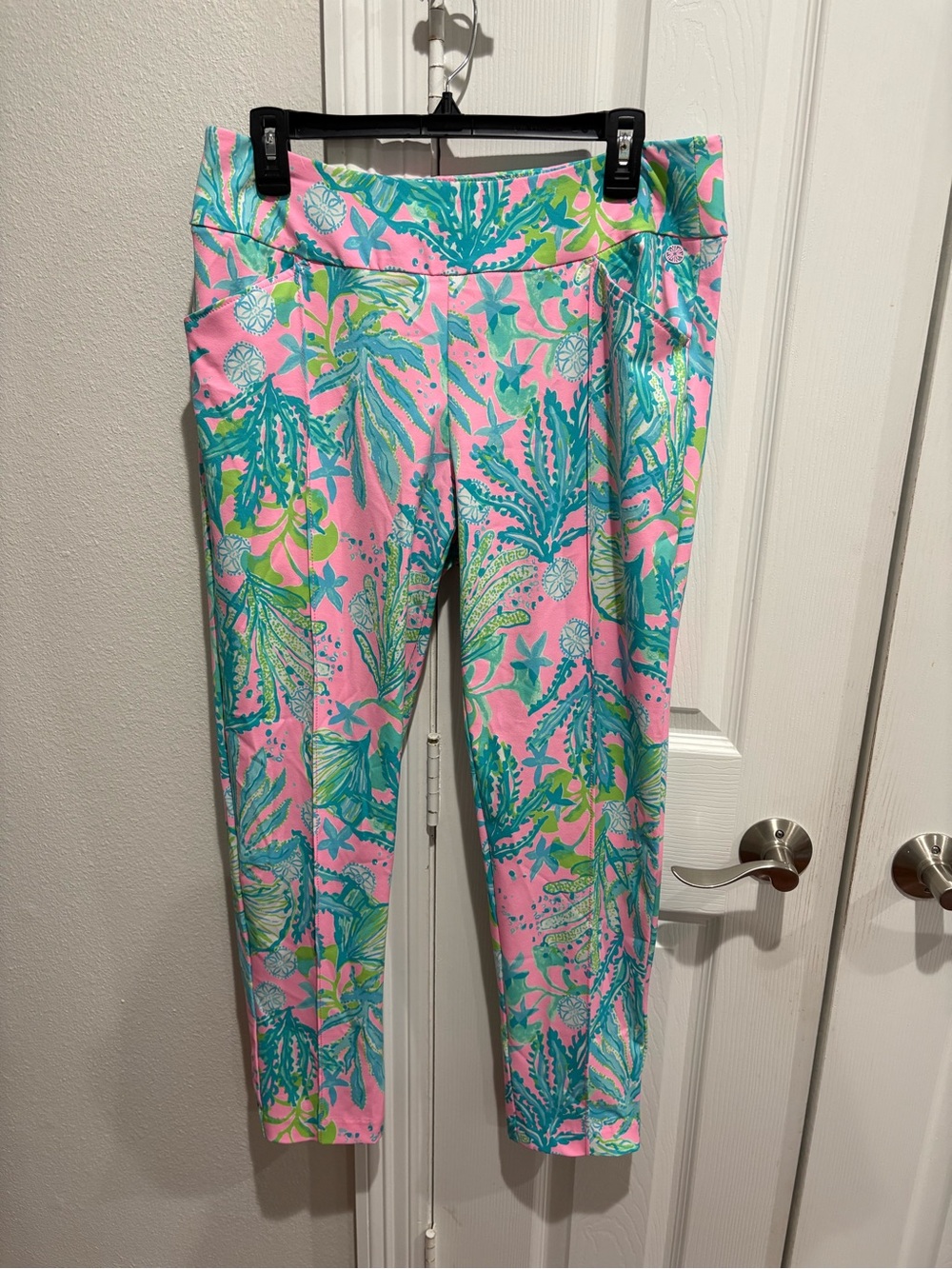 Lily Pulitzer Corso Luxetic Pants Size 14 Mandevilla Baby Hipnautic